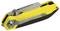 Yellow folding knife with a black handle and silver clip.<br><br>Note: The translation is already in British English, as the terminology used is standard across British and American English in this context.