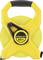 'Yellow Stanley tape measure with a length of 60 metres. In a robust black and yellow casing with an ergonomic handle.'