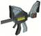 Stanley FatMax Quick-Release G-Clamp with black handle and red button, suitable for holding workpieces during work.