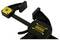 Stanley Fatmax quick-grip clamp with yellow and black handle, suitable for woodworking and metalworking.
