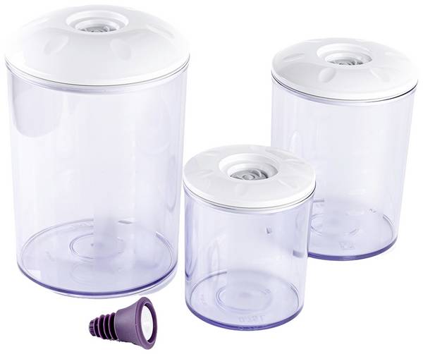 Magic Vac ACO1182 SET 3 FAMILIY 0,75 l + 1,5 l + 3 l Vacuum container
