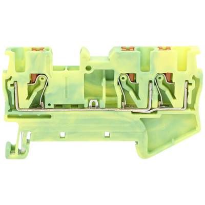 TRU COMPONENTS TC-JPT6-TW-PE Continuity 8.2 mm Quick-connect 0.5 mm² 6 mm² Green, Yellow 1 pc(s)