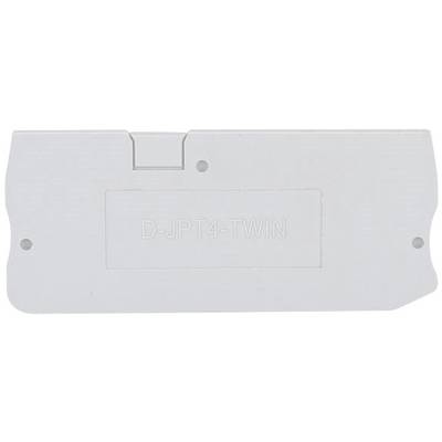 A grey plastic component with 'D-JPT4-TWIN' embossed on it, rectangular in shape with slightly rounded corners.