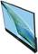 An ASUS ZenScreen monitor with a sleek design, presented against a turquoise background.