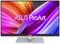 An computer monitor displaying the text 'ASUS ProArt' against a background of colourful, curved lines in pink and purple.