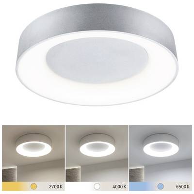 Ceiling light with three colour temperatures: warm yellow (2700 K), neutral white (4000 K), cool blue (6500 K) illustrated.