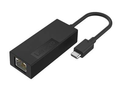 Lenovo USB-C®, RJ45 Adapter [1x USB-C® plug - 1x Gigabit LAN (1/2.5 Gbps)] 4X91H17795