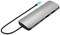 USB-C Docking Station with multiple ports: HDMI, USB, Ethernet, Audio. Connection cable on the left, compact grey design.
