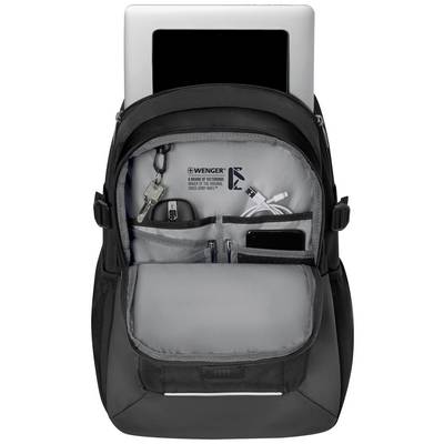 backpack wenger pillar para laptop 16 plg gris Mochila porttil, porttil de hasta 16", tableta de hasta 10", organizador de artculos, 25 l, mujer hombre, oficina viajes negocios universidad, negro/gris, 600633 Informtica It features a padded compartment to safeguard up to a 16 inch laptop Durable Wenger Synergy Laptop Backpack