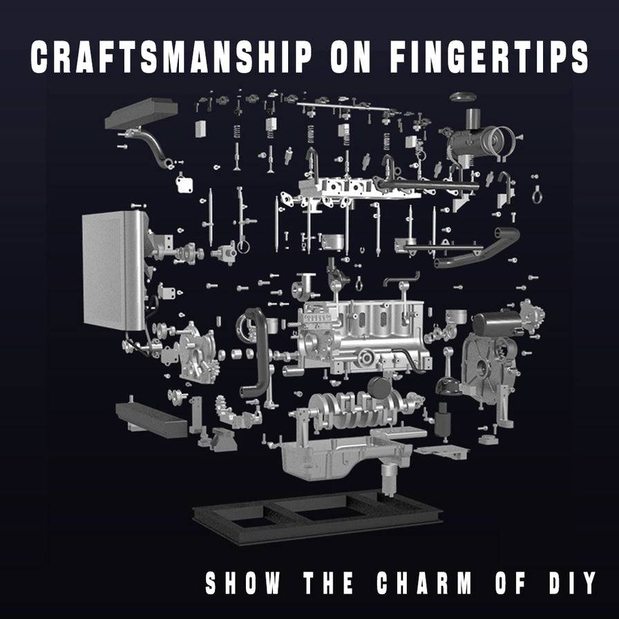 Thicon Models Diesel-Motor 4-Zylinder 21016 Assembly kit-6