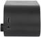 Black rectangular device with a USB port and an audio jack on the side wall.