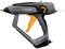 A grey, electric hot glue gun with an orange trigger. Model: Steinel GluePRO 7011.