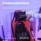 A gaming chair with ergonomic design. The removable headrest and breathable material ensure comfort.<br><br>Note: The translation is already in British English, as there are no specific regional variations required in this context.