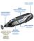 'Dremel 8220' Multi-tool. Features: High performance, long runtime, comfortable working, versatile application possibilities. Compatible with Dremel Max accessories.