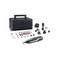 Multifunctional electric tool set with a versatile handheld device and various attachments for diverse DIY tasks.