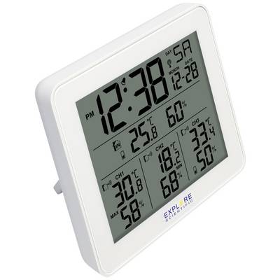 Digital thermometer showing time (12:38 PM), date (Sat, 28.12.), temperature (25.8°C) and humidity (60%).