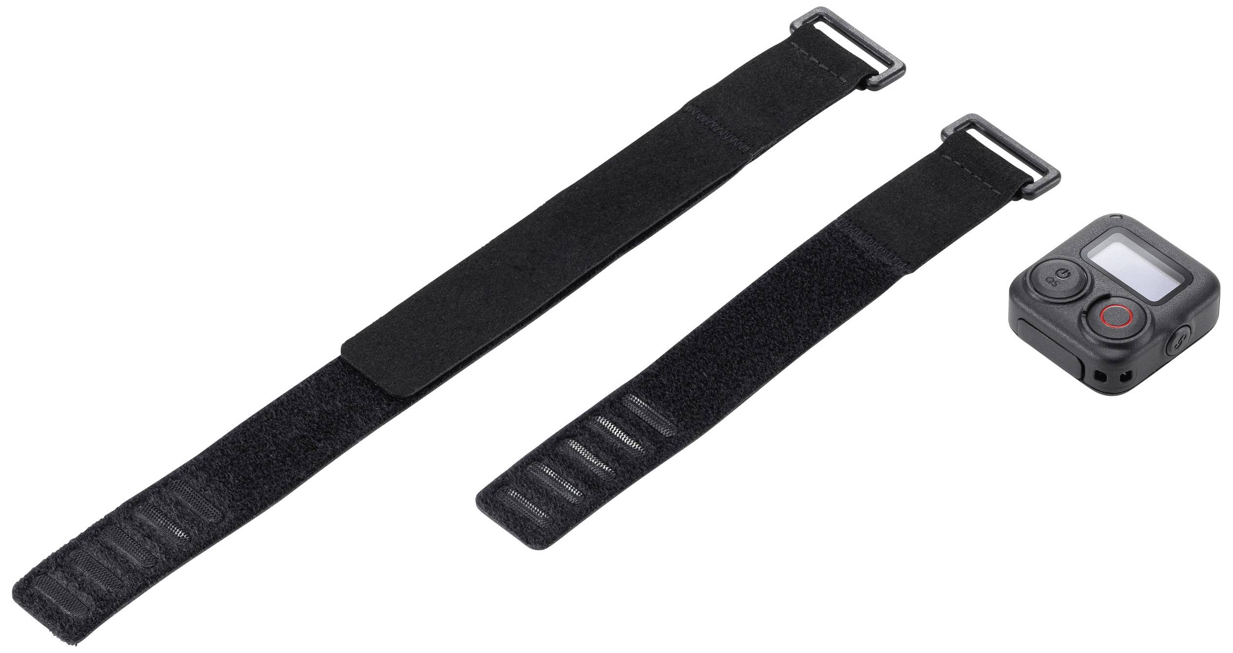 Black hook-and-loop fastener straps and small camera.