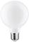 A white light bulb with a screw base, set against a white background. Ideal for illustrating a lighting concept.
