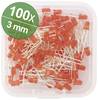 Quadrios LED set Red Circular 3 mm 600 mcd 30 ° 20 mA 2.0 V Box