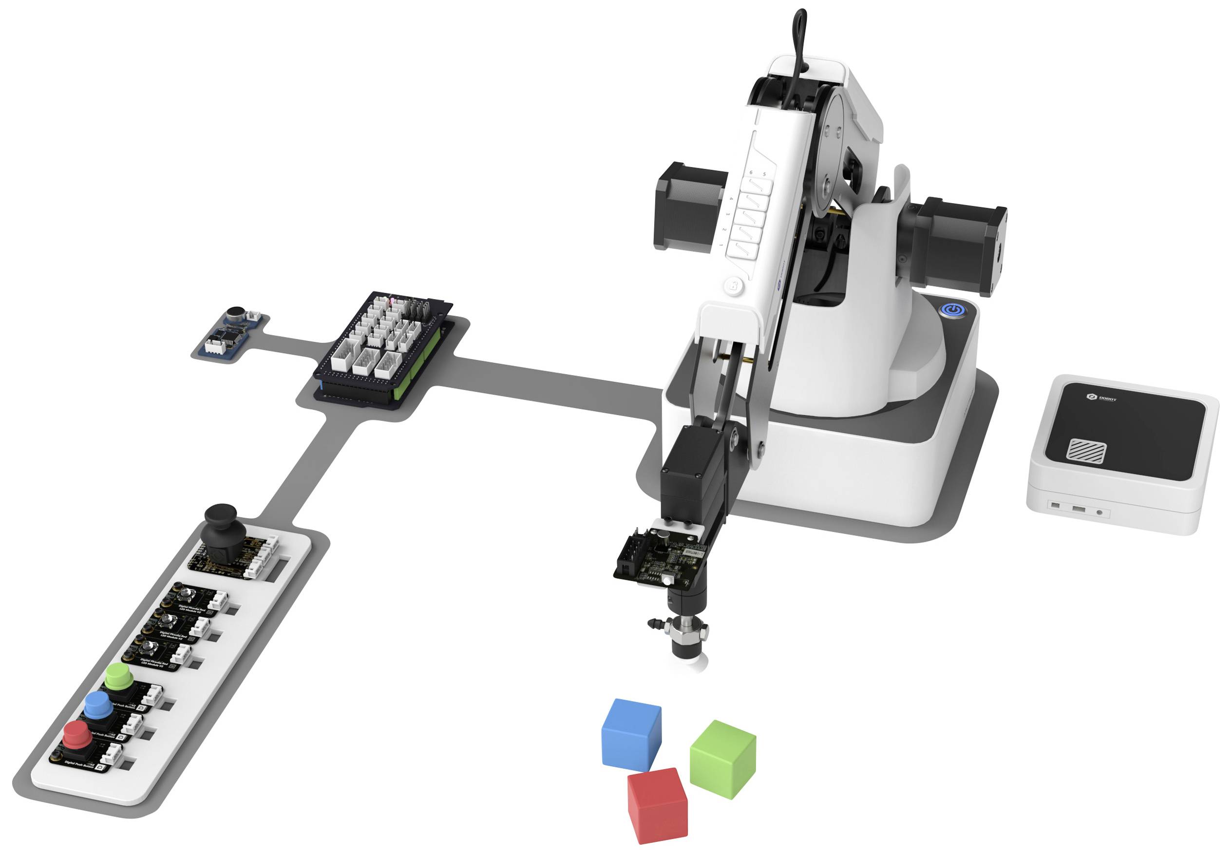 ②卓上 ロボットアーム DOBOT ディスクトップ 通電品 現状品 ジャンク 協働ロボット紹介】超小型デスクトップ式ロボット『DOBOT MG400