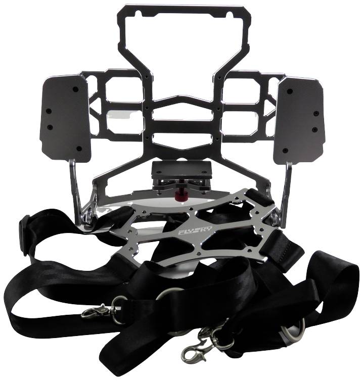 Motorcycle mount with black strap system, suitable for navigation devices. Helps securely fasten the device during riding.