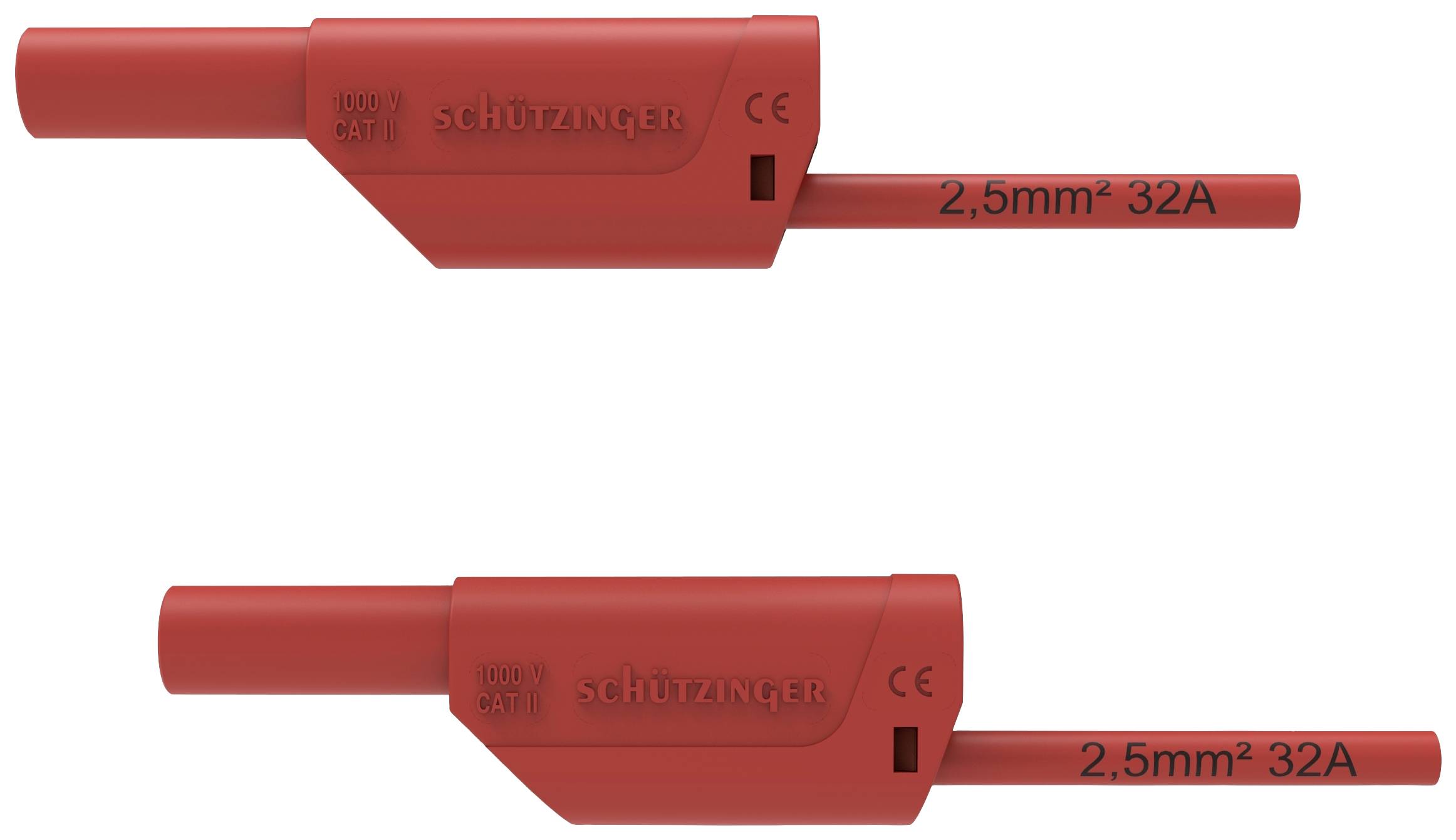 Schuetzinger Safety test lead 200 cm Red 1 pc(s)