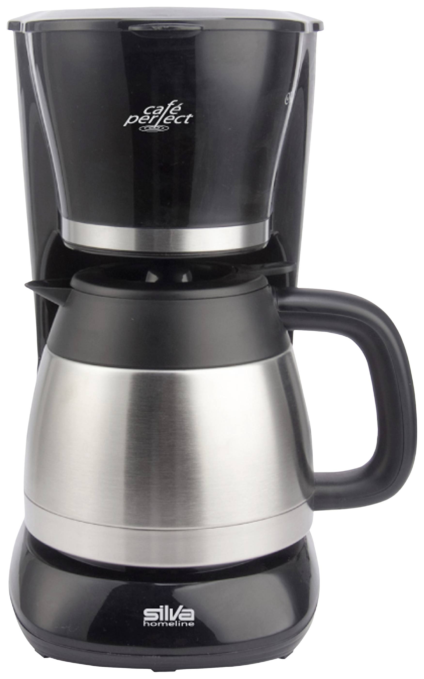Silva Homeline KA-T 4505 sw Coffee maker Black, Inox finish Cup volume=10 Thermal jug