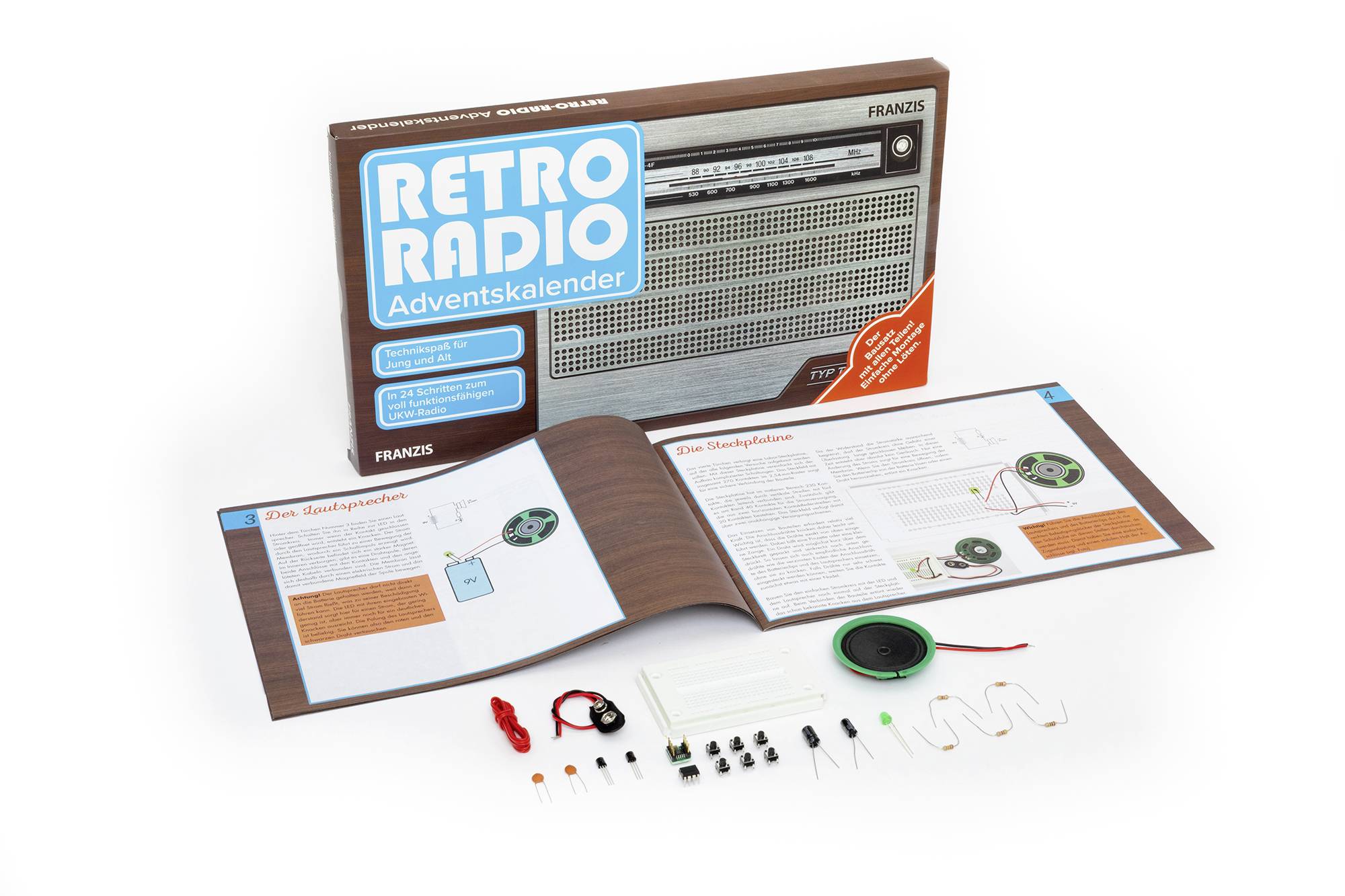 Franzis Verlag Retro Radio Science Advent Calendar Conrad