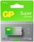 'GP Super Alkaline 9V Battery in packaging, suitable for high-energy devices, long-lasting.'