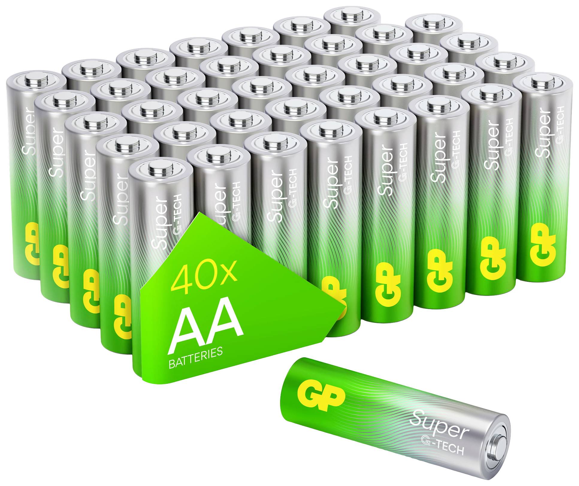 GP Super AA battery Alkali-manganese 1.5 V 40 pc(s)