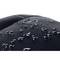 Water-repellent surface of a rucksack with water droplets on it, demonstrating its resistance to moisture.