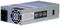 A rectangular computer power supply unit with multiple ventilation slots and quality control stickers on the top surface.