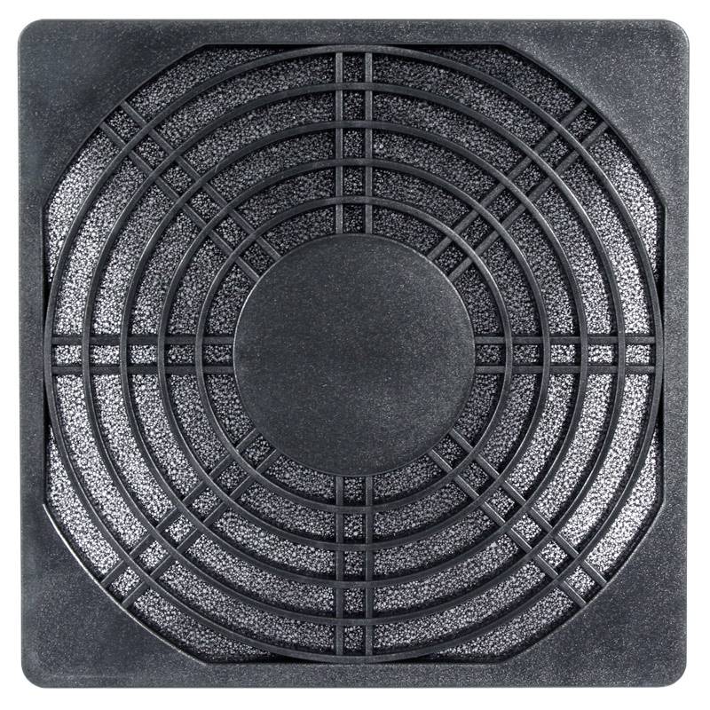 Cooltek Gitter 80 Filter PC fan grille with filter Black (W x H) 80 mm x 80 mm