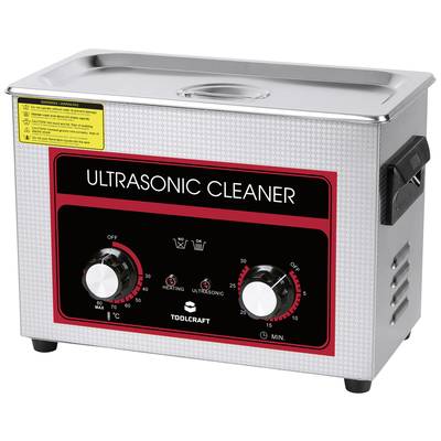 Image of TOOLCRAFT USC-450 Ultrasonic cleaner Jewelry, Workshop, Office supplies 380 W 4.5 l Heating, With cleaning basket