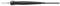Soldering iron tip in the image; black handle with cable connection and metal tip; used for electronics and repair work.