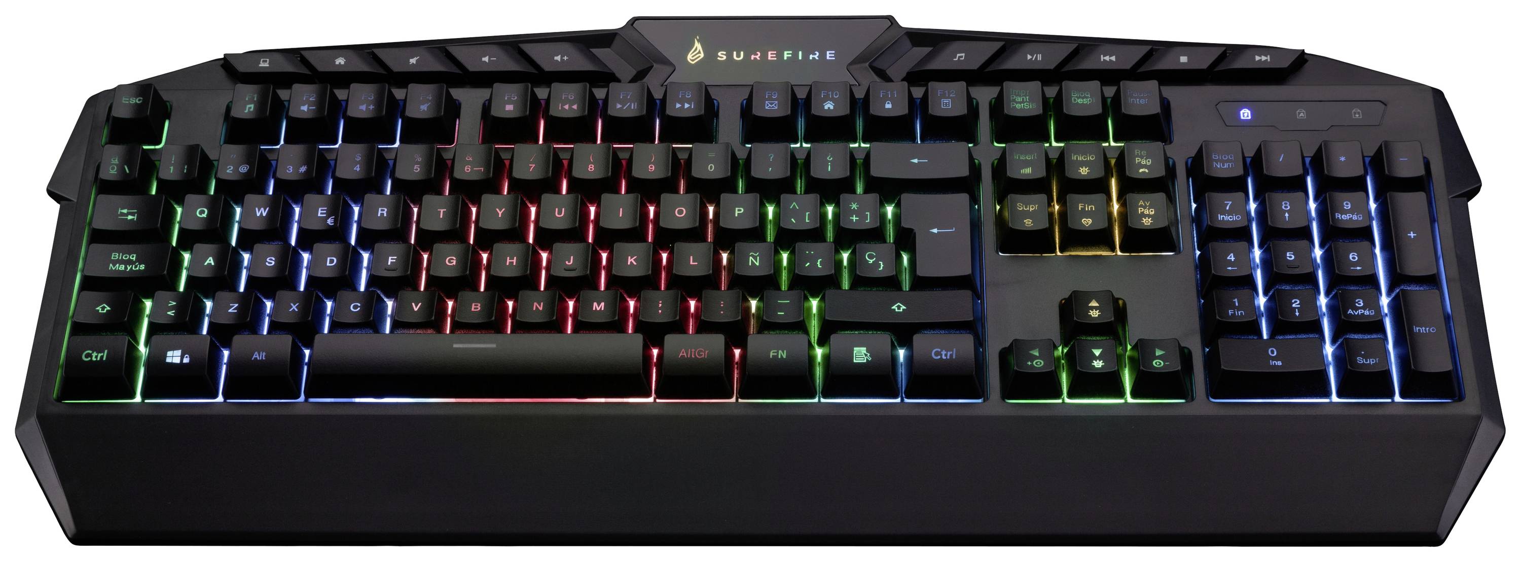 verbatim-surefire-kingpin-rgb-gaming-multimedia-keyboard-qwerty-spanish