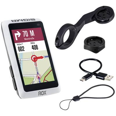 Sigma ROX 12.1 EVO Basic Set - White Bicycle GPS Cycling Europe Bluetooth, GPS, GLONASS