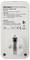Back of a Voltcraft SEM6503 USB socket adapter with technical specifications, USB outputs, and manufacturer details.