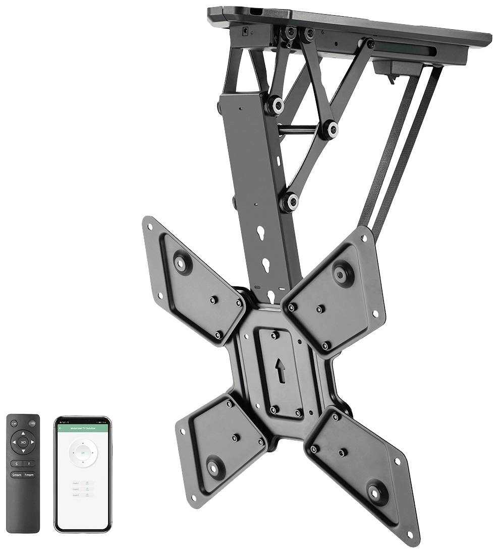 My Wall HL43ML TV ceiling mount Remote control, Swivelling, Tiltable 58,4 cm (23) - 139,7 cm (55) App-controlled, Roof suspension bracket, Motorised,