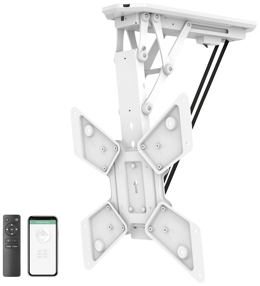 My Wall HL43MWL TV ceiling mount Remote control, Swivelling, Tiltable 58,4 cm (23) - 139,7 cm (55) App-controlled, Roof suspension bracket, Motorised,