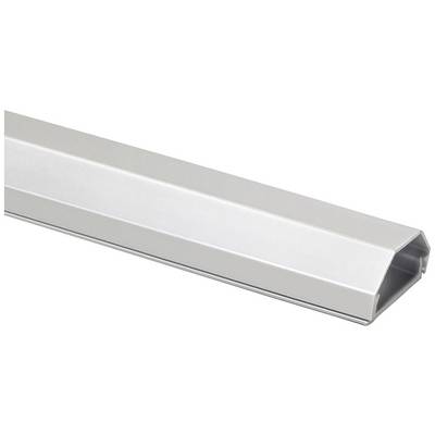 A rectangular, silver metal beam with a hexagonal shape and a hollow cavity in the centre, shown against a white background.