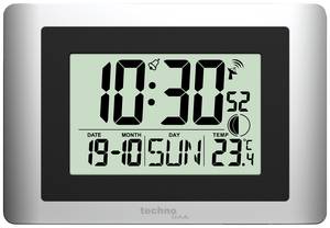 Techno Line WS8028 Radio Radio clock 220 mm x 56 mm x 150 mm x 56 mm Silver
