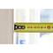 A yellow tape measure showing a length of 10 centimetres. It is placed against a piece of wood, with blurred details in the background.