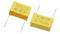 Two yellow capacitors with 'Suntan TS08H' marking, rated at 68K and 310V. Both have two wire terminals.