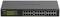 Network switch with 24 Ethernet ports, LED indicators for network status. Model number on the front. Ideal for network connections.