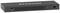 Black NETGEAR network device with ventilation slots and network port. Flat, rectangular design.