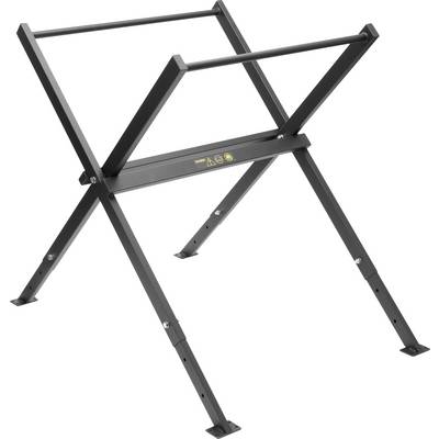 'Black foldable stand with X-shaped base, suitable for supporting devices or instruments in a vertical position.'