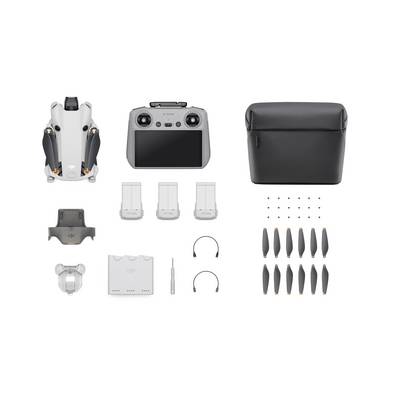 'Set comprising drone, remote control, batteries, charger, propellers, screws and bag.'