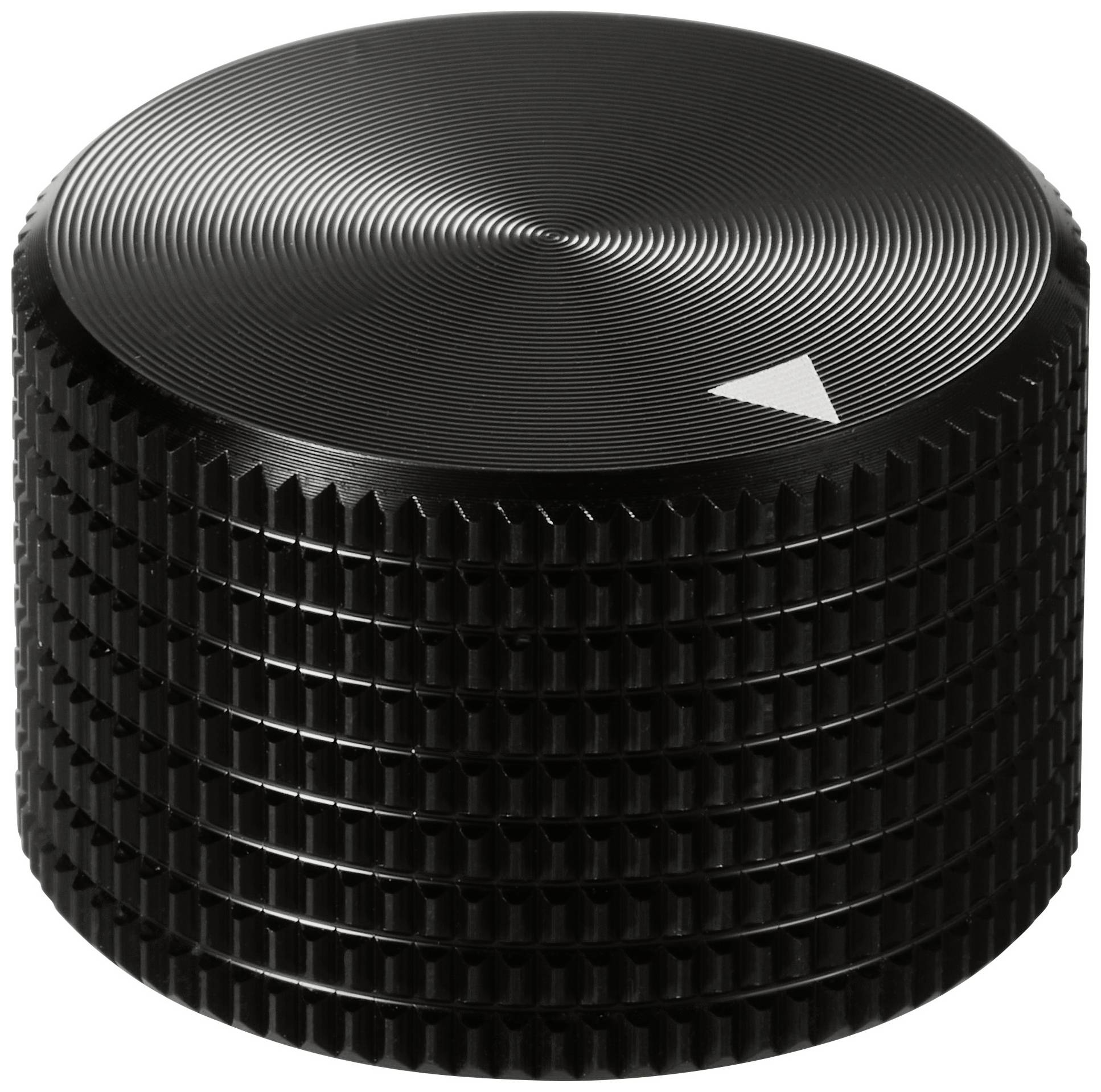 TRU COMPONENTS TC-11613808 Control knob + marking Black (Ø x H) 25 mm x 16 mm Aluminium 1 pc(s)