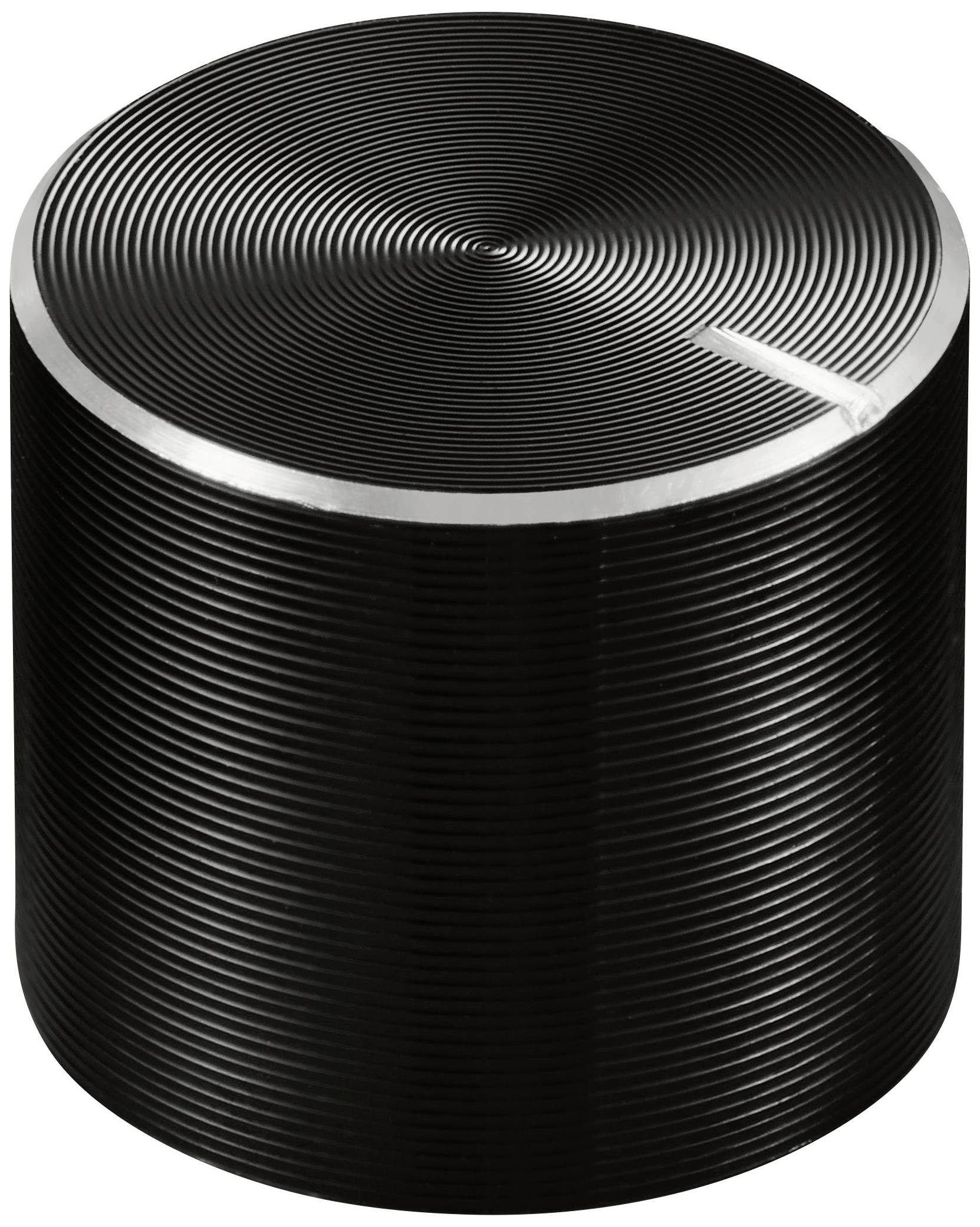 TRU COMPONENTS TC-11613864 Control knob + marking Black (Ø x H) 15 mm x 13 mm Aluminium, Plastic 1 pc(s)
